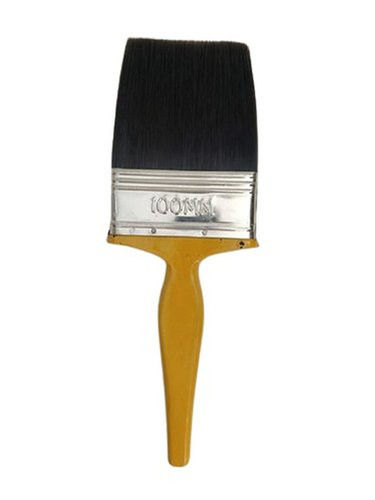 Yellow Plastic Wall Painting Paint Brush With 100mm Brush Head