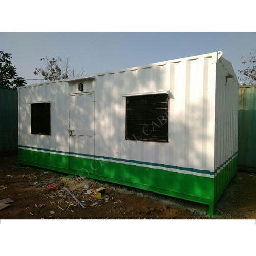 20 X 10 X 8.6 Feet Rectangular Shaped Prefabricated Color Coated Ms Portable Cabin