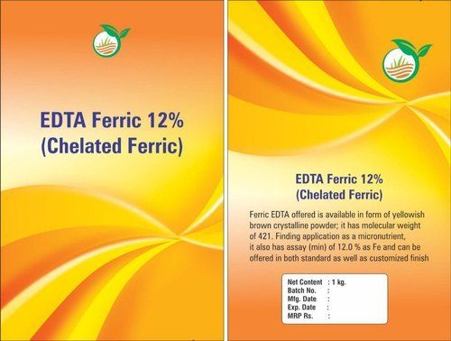 Ferrus Edta Power Packaging Size 25kg For Agriculture Use