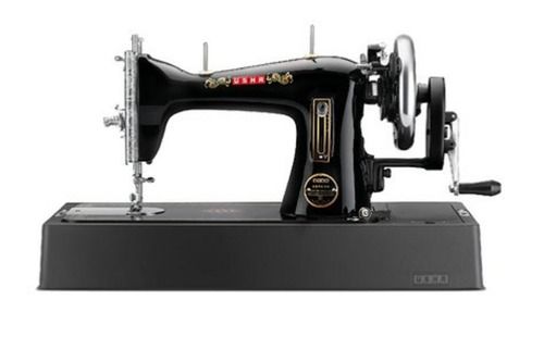 Black Isi Marked Manually Operated Usha Aayush Sewing Machine