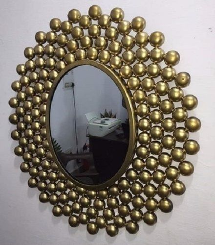 Various Colors Are Available Round Shape Antique Round Wall Mirror