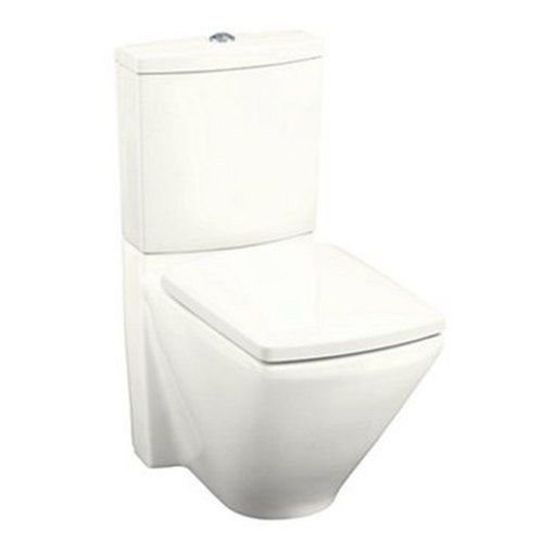 White Closed Front Floor Mounted Ceramic Western Toilet Seat