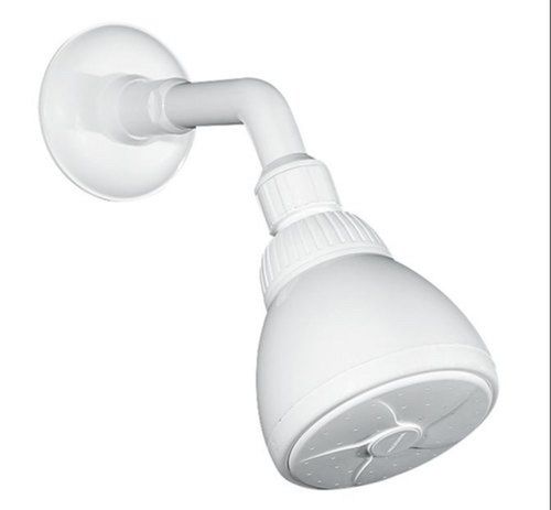 Round White Virgin Pvc Bathroom Overhead Water Shower With 3 Year Warranty