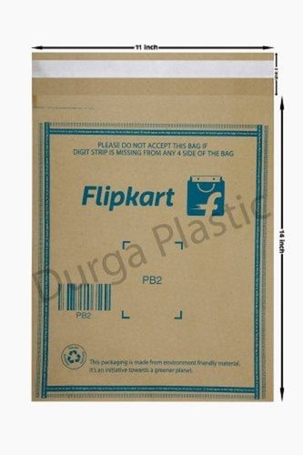 11x14 Inch Brown PB2 Flap Seal Tamper Proof Printed Flipkart E Commerce Kraft Paper Courier Bags