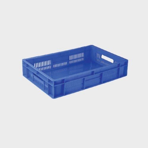 600L x 400W x 285H Industrial Blue Mesh HDPE Plastic Storage Crates