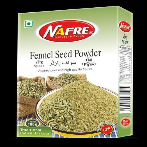 Fine Natural Healthy Good Taste Dried Fennel Powder With Pack Size 100G Grade: Food Grade