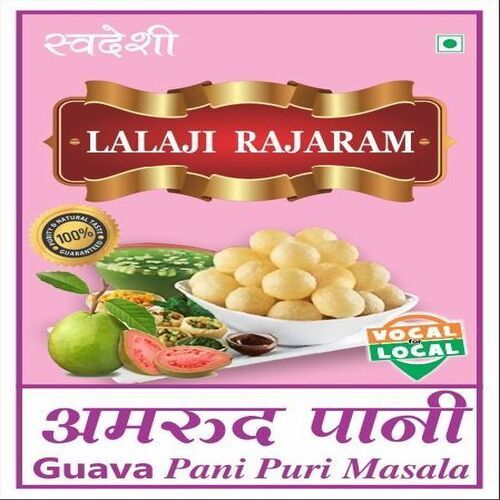 FSSAI Certified Dried Brown Guava Pani Puri Masala Powder