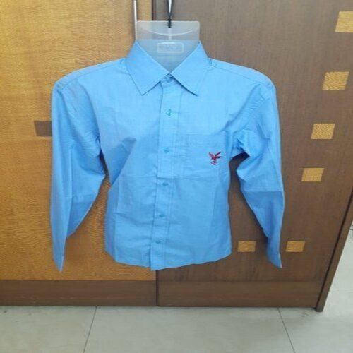 Full Sleeve With Collar Neck Style Light Blue Color Mens Office Formal Shirt Age Group: Adults