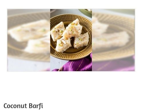 Hygienically Processed Sweet Taste Coconut Burfi