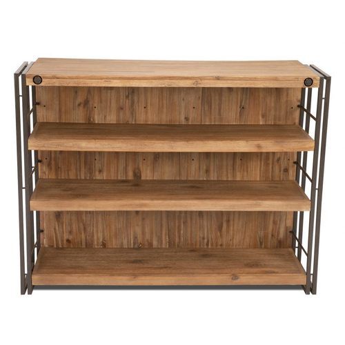 Iron and Wood Industrial TV and Media Console Unit