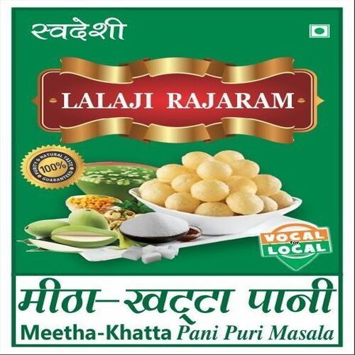 Rich Taste FSSAI Certified Brown Meetha Khatta Pani Puri Masala Powder