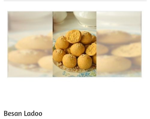 Round Shape Delicious And Sweet Taste Besan Laddu