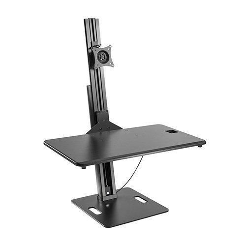 Polished Sit And Stand Adjustable Desk Converter For Computer Workstation