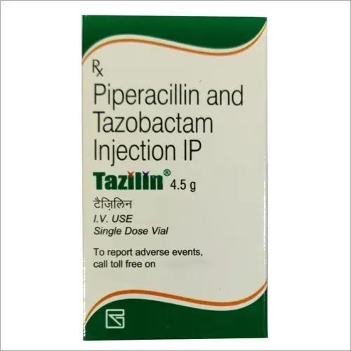  Tazilin Piperacillin 4000 और Tazobactum 500 इंजेक्शन 4.5Gm जेनेरिक ड्रग्स