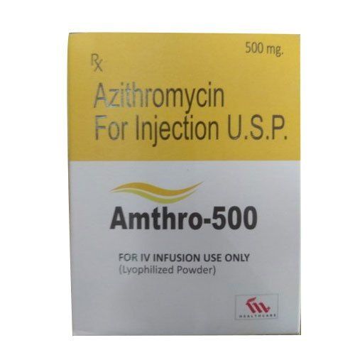 Amthro 500 Azithromycin For Injection Usp 500Mg Generic Drugs