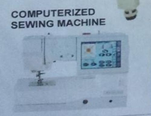 White Lcd Touch Screen Computerized Automatic Sewing Machine 220V