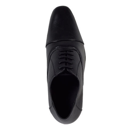 Mens Leather Formal Lace Up Shoes - Size 6 To 10 Black Color Lightweight Design Round Toe Style PU Outsole Ideal for Any Season