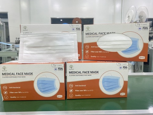Non Woven Disposable 3 Ply Face Mask For Clinic, Hospital, Laboratory