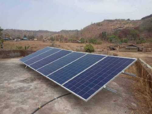 Metal Residential Use Mounting Structure Blue Color On Grid Solar Power System