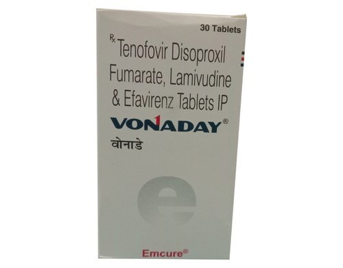 वोनाडे टेनोफोविर डिसोप्रोक्सिल फ्यूमरेट लैमिवुडिन और एफाविरेन्ज़ टैबलेट जेनेरिक ड्रग्स