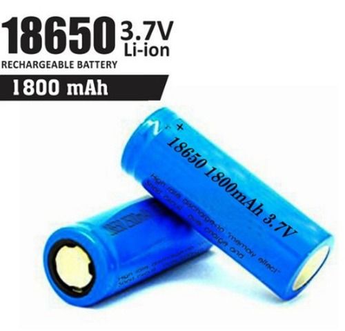  18650 3.7V रिचार्जेबल ली आयन बैटरी सेल 1800mAh वजन 45 ग्राम ऊर्जा 6.66Wh 