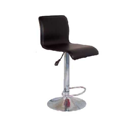 Light Weight 2 Feet Height Black Plastic Stainless Steel Base Revolving Bar Stool Chair With Footrest