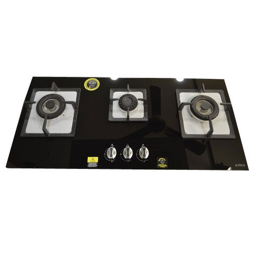 Lpg 3 Foot Scratch Resistance Rectangular Shape Three Burner Gas Hob