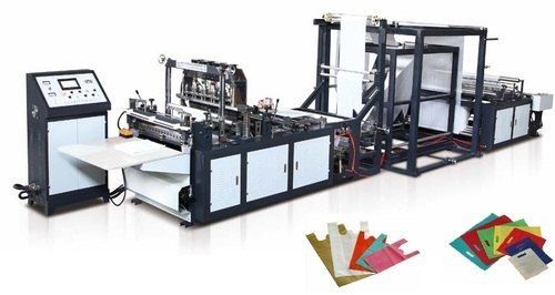 White And Grey 80 100 Pieces Per Hour Non Woven Bag Making Machine