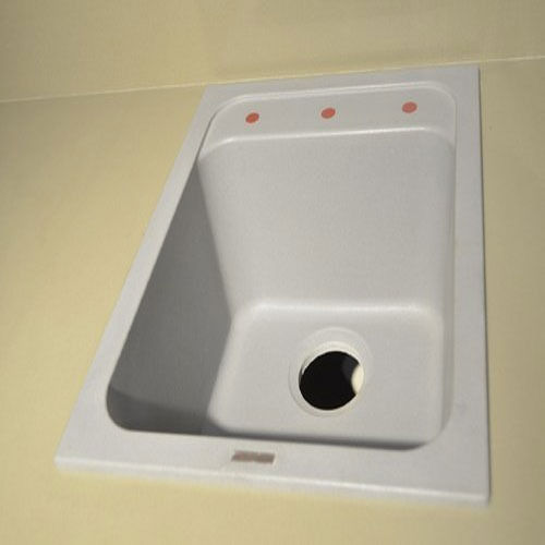 Long Life Span Reliable Nature Easy To Clean Rectangular Shape Brushed Surface Granite Kitchen Sink