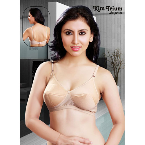 Light Pink 3/4th Coverage Thin Strap B-cup Skin Friendly Non