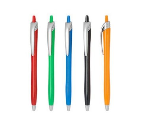 Plastic Ball Pen Red, Green, Blue, Black, Orange