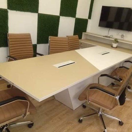 Rectangular Shape Wooden Office Table With Dimensions 2400x1050 mm