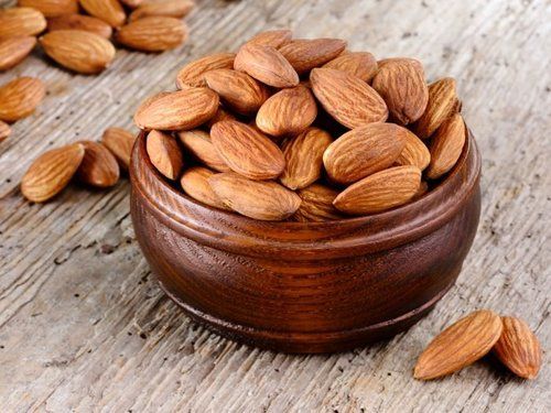 Rich In Protein Natural Taste Organic Brown Almond Nuts With Pack Size 10Kg Or 20Kg Shelf Life: 1 Years