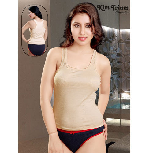 Side Cut Beige Color Ankle Length Full Coverage Thin Strap Skin Friendly  Regular Fit Ladies Cotton Plain Bra Nighty Slip Size: L - Xl at Best Price  in Mumbai