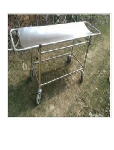 Eco-Friendly Stainless Steel Polished Finish Stretcher Trolley