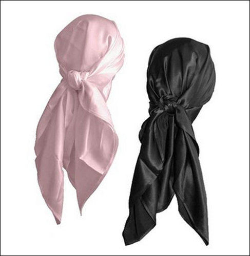 Pink 100% Pure Mulberry Silk Head Scarf