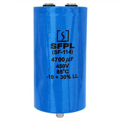 4700 Auf Blue Dc Capacitor Single Phase 450 Volt 85 Degree C Frequency: 50 Hertz (Hz)