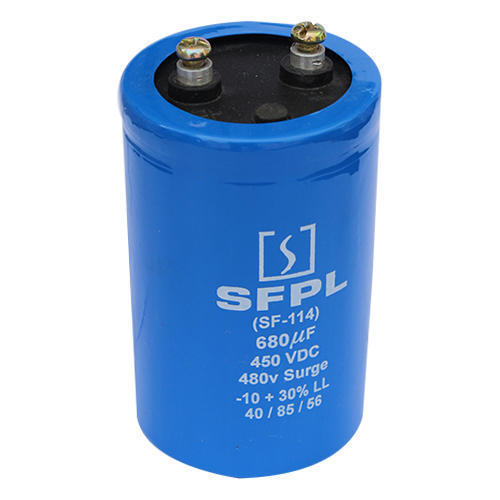 Blue DC Link Capacitors 680 AuF Single Phase 450 Volt