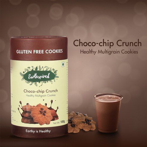 Gluten Free Choco Chip Crunch Cookies 100Gm With 6 Month Shelf Life