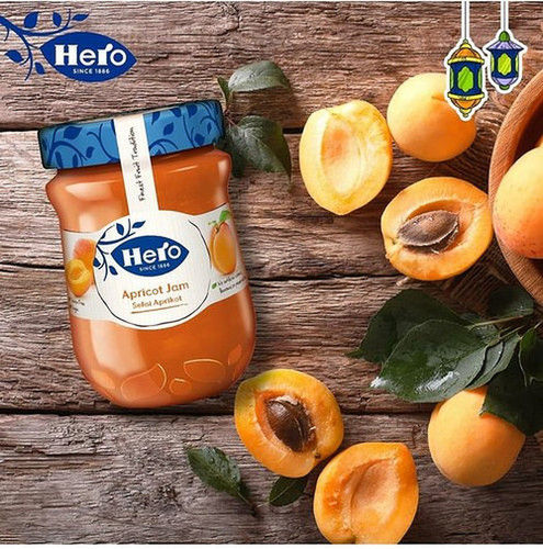 Hero Apricot Jam 340gm With 24 Months Shelf Life