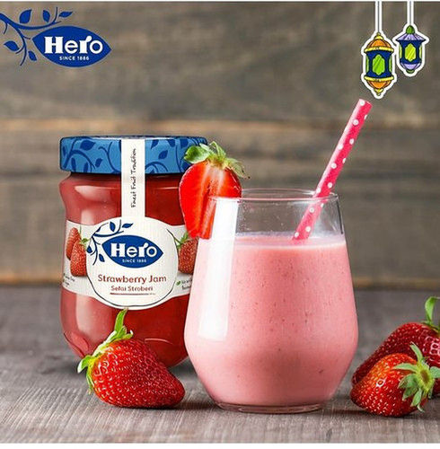 Hero Strawberry Jam 340gm 24 महीने की शेल्फ लाइफ़ के साथ