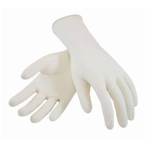 Light Weight White Color Plain Pattern Full Fingered Surgical Gloves  Grade: Medical