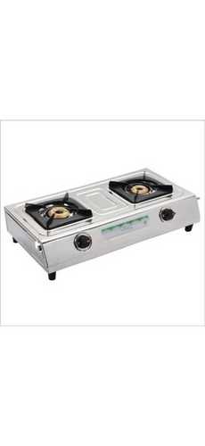 Stainless Steel Polished Finish Rust Resistant Two Burner Gas Stove No.Of Burners: 2