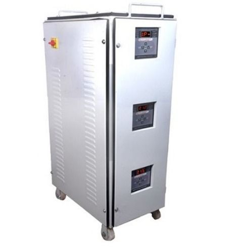 Three Phase Air Cooled Servo Semi Automatic Voltage Stabilizer 6 Kva 50Hz Output 400V Current: Ac Volt (V)