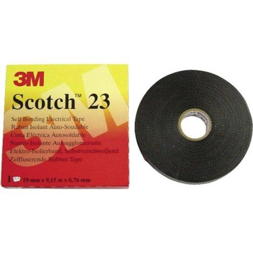 Black 20 Mm Width Ethylene Propylene Rubber Self Bonding Amalgamating Electrical Splicing Tape Roll