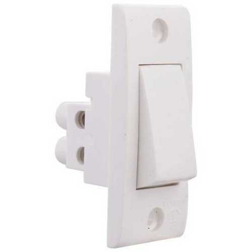 High Tensile and Non Breakable Rectangular Shape Electrical Switches - Non Breakable, High Tensile, Durable, White Finish | Ideal for Long-lasting Usage