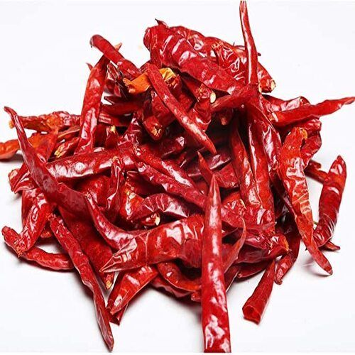 Hot Spicy Natural Taste Rich Color Organic Dried Red Chilli Packed In Plastic Packet Shelf Life: 1 Years