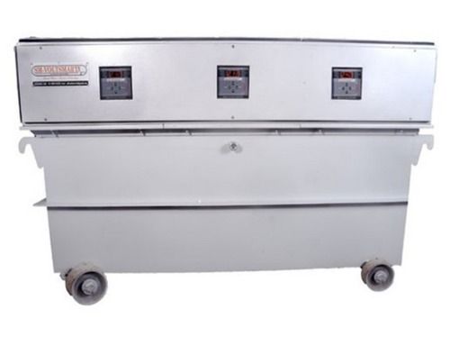 Semi Automatic Industrial 50 KVA Oil Cooled Servo Voltage Stabilizer Input Voltage 300 480 V