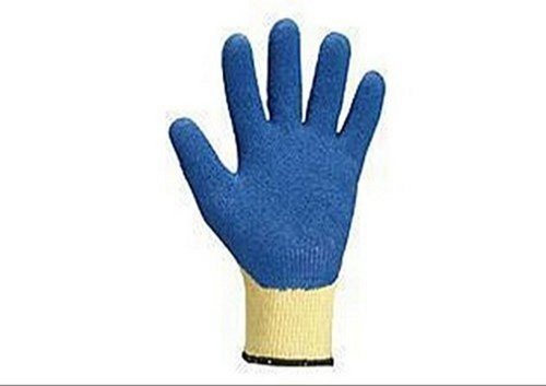 Green/Blue/Orange Washable Cut Resistant Rubber Coated Polypropylene Glass Handling Safety Hand Gloves