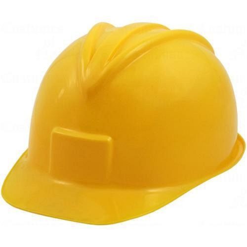 Yellow Open Face Oil Construction Industries Plastic Worker Safety Helmets Size: Medium